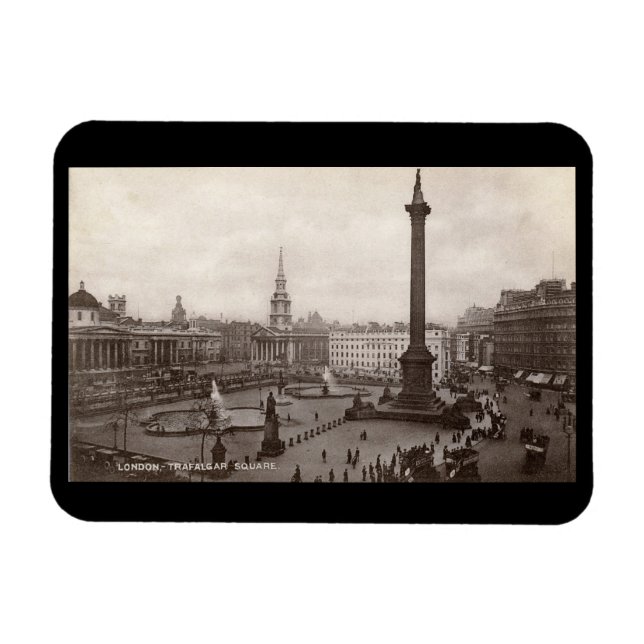 Imán Trafalgar Square, London Vintage (Horizontal)