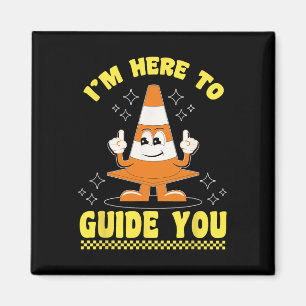 Imán Tráfico Cone Halloween Disstume estoy aquí para gu