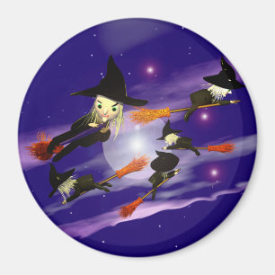 Imán Tráfico de la bruja de Halloween