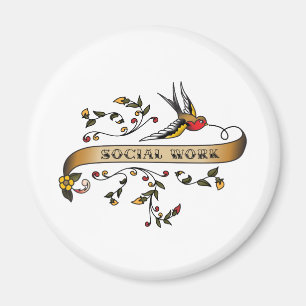 Imán Trago y voluta con el trabajo social