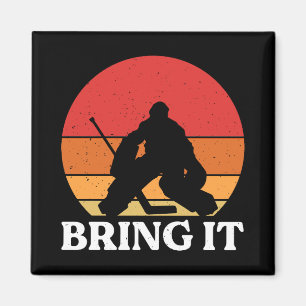 Imán Traigan a Goalie de hockey sobre hielo