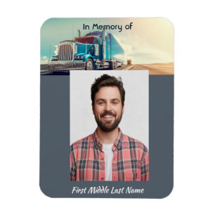 Imán Trailer de camión de semi conmemorativo cristiano