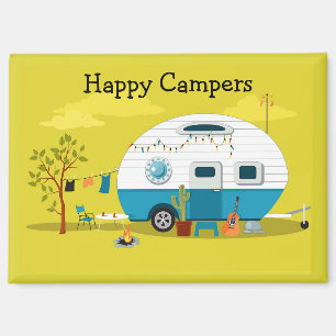 Imán Trailer feliz de campers