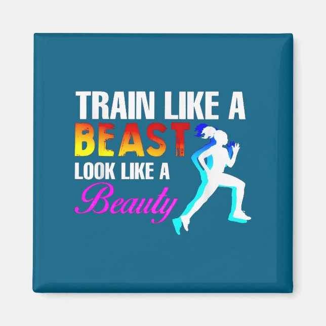 Imán Train Like A Look Like A Beauty Fitness  (Frente)