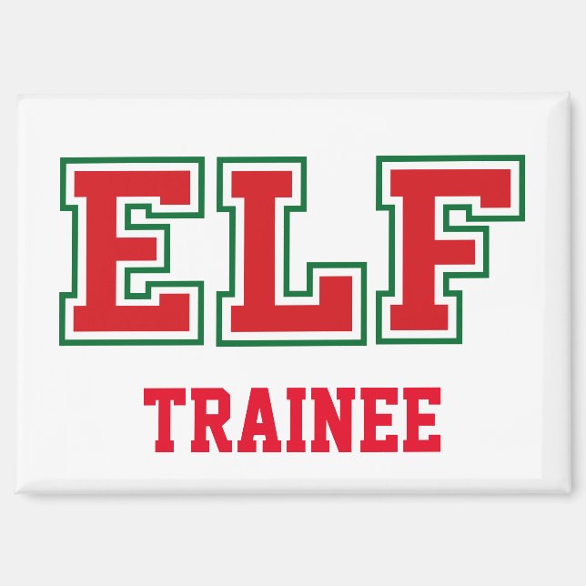 IMÁN TRAINEE NAVIDADES ELF (Anverso)