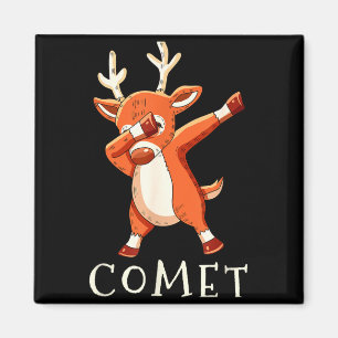 Imán Traje a juego para familia de renos de Santa Comet