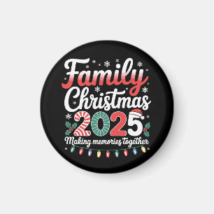 Imán Traje a juego para Navidad familiar 2025 Equipo de