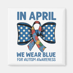 Imán Traje Azul De Abril Para Aumentar La Conciencia So