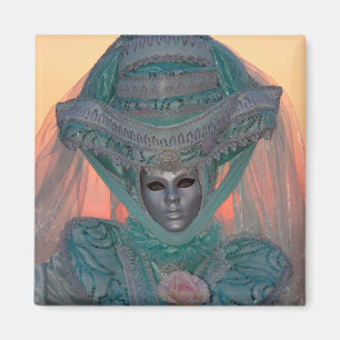 Imán Traje de Carnaval Azul, Venecia