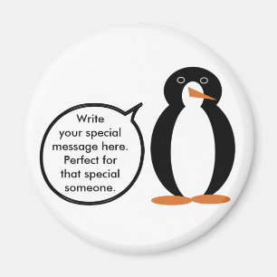 Imán Traje de Cumpleaños Hablando Sra. Pingüino Persona