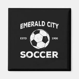 Imán Traje de fútbol de la ciudad esmeralda del mago de