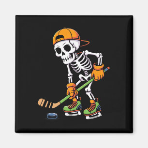 Imán Traje de Halloween de hockey sobre hielo de esquel