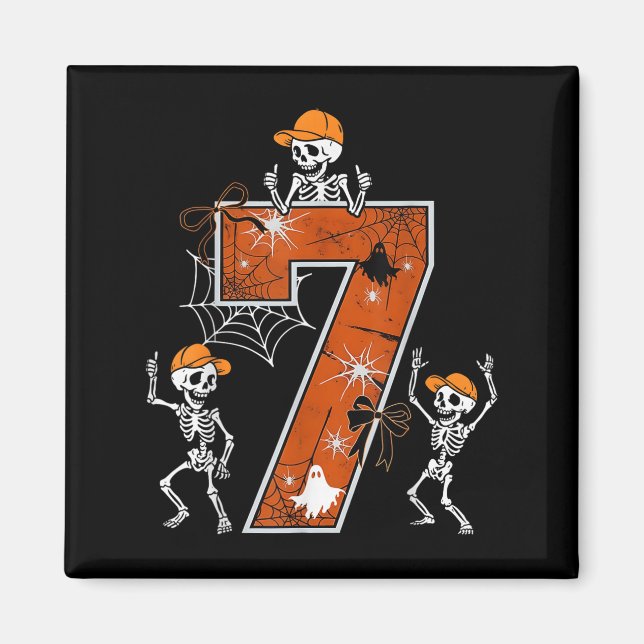 Imán Traje de Halloween Hugvyn Six Seven Meme 6 7 Baila (Frente)
