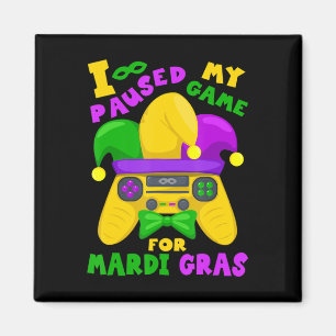 Imán Traje de Mardi Gras para hombres, niños y jugador 