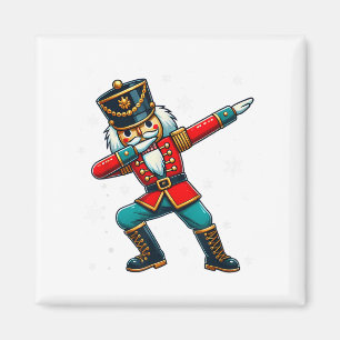 Imán Traje de Navidad de Cascanueces haciendo Dabbing F
