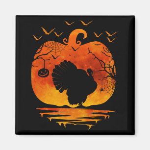 IMÁN TRAJE DE PAVO DE ACCIÓN DE GRACIAS CALABAZA TEMPOR