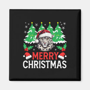 Imán Traje de pijama de Navidad de leopardo para vacaci