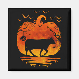 IMÁN TRAJE DE VAQUILLA DE HALLOWEEN CALABAZA TEMPORADA 
