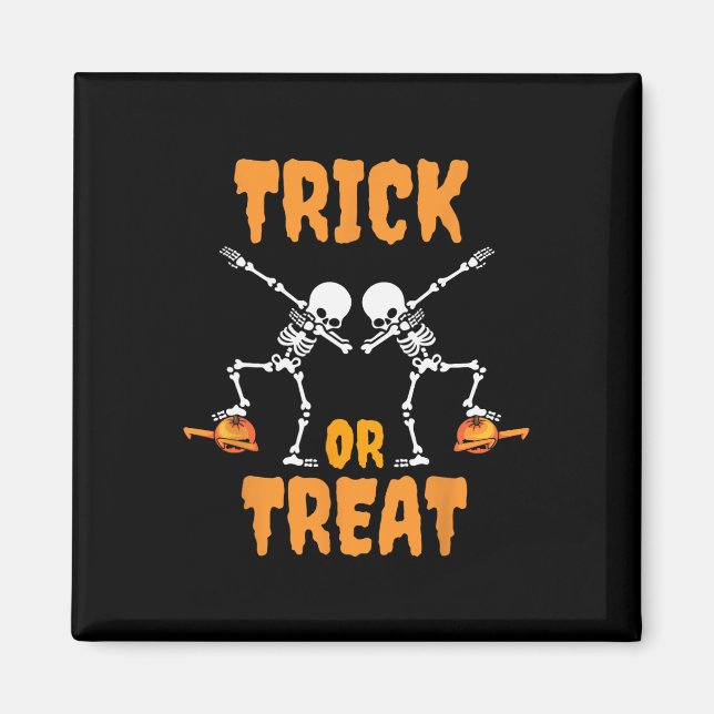 Imán Traje de Zombie Esqueleto de Calabaza Dabbing para (Frente)