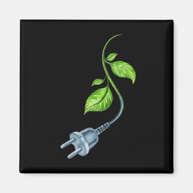 Imán Traje Verde - Protección Ambiental - Rosa Ecológic (Frente)