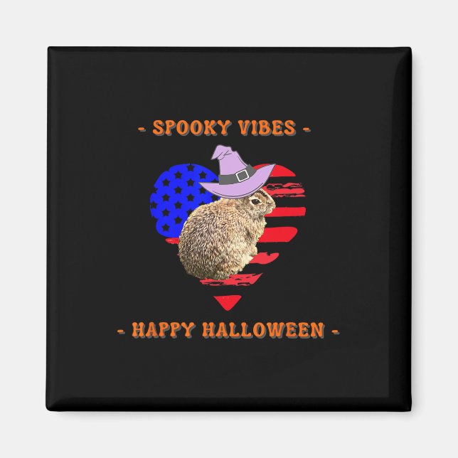 Imán Trajes De Halloween Graciosos Y Blancos (Frente)