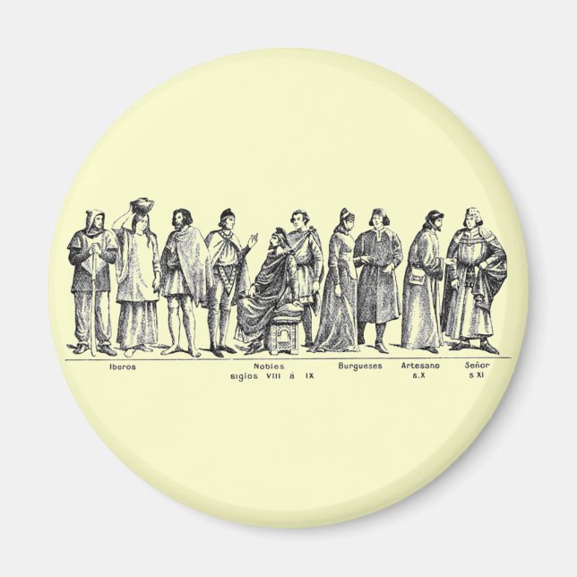 Imán Trajes históricos (Frente)