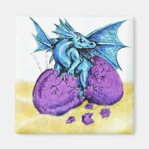 Imán Trama azul del dragón