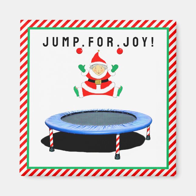Imán Trampoline Gymnastics Stocking Stuffers (Frente)