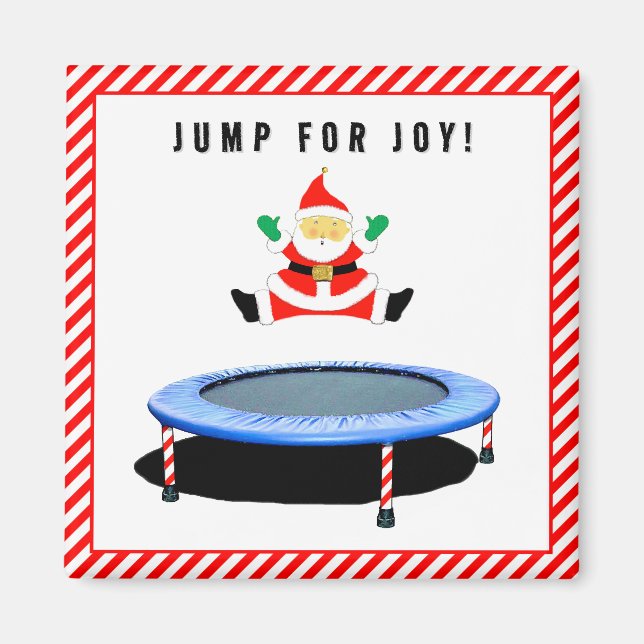 Imán Trampoline Gymnastics Stocking Stuffers (Frente)