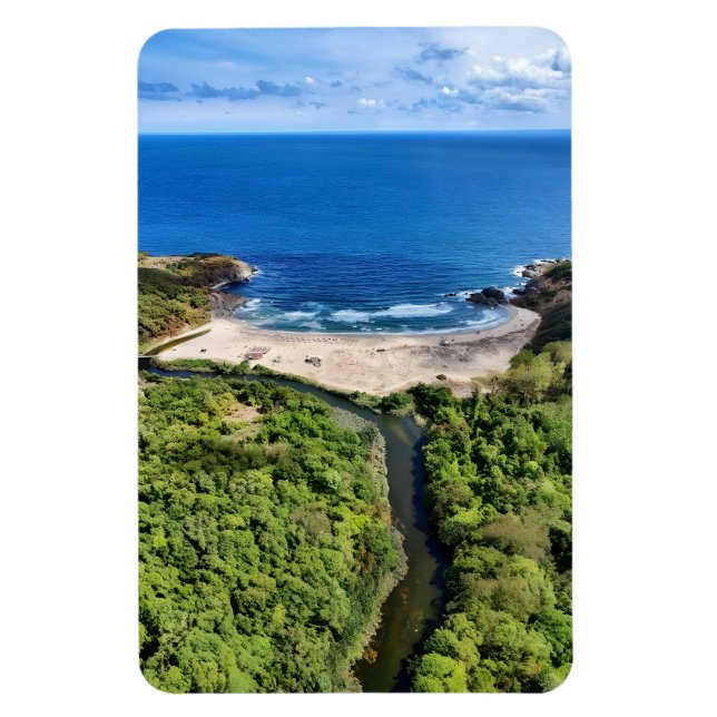 Imán Tranquil Beach at the River Mouth – Wild Nature La (Vertical)