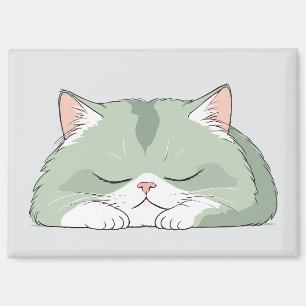 Imán Tranquilidad del gato Adorable y suave animal que 