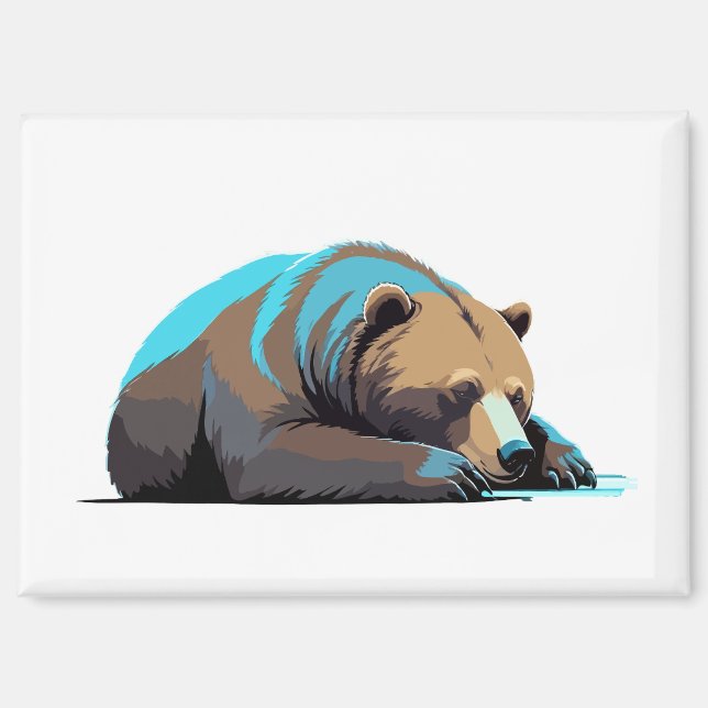 Imán Tranquilidad por el sueño de los animales salvajes (Anverso)