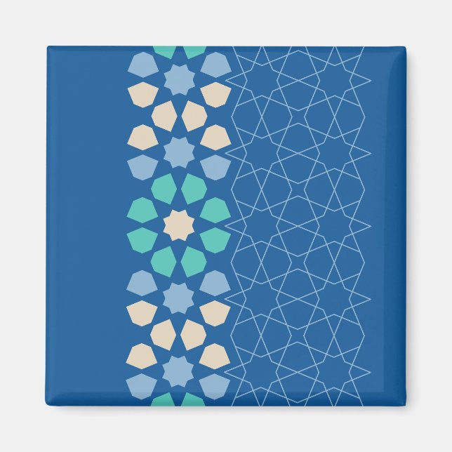 Imán Tranquilidad turquesa azul (Frente)