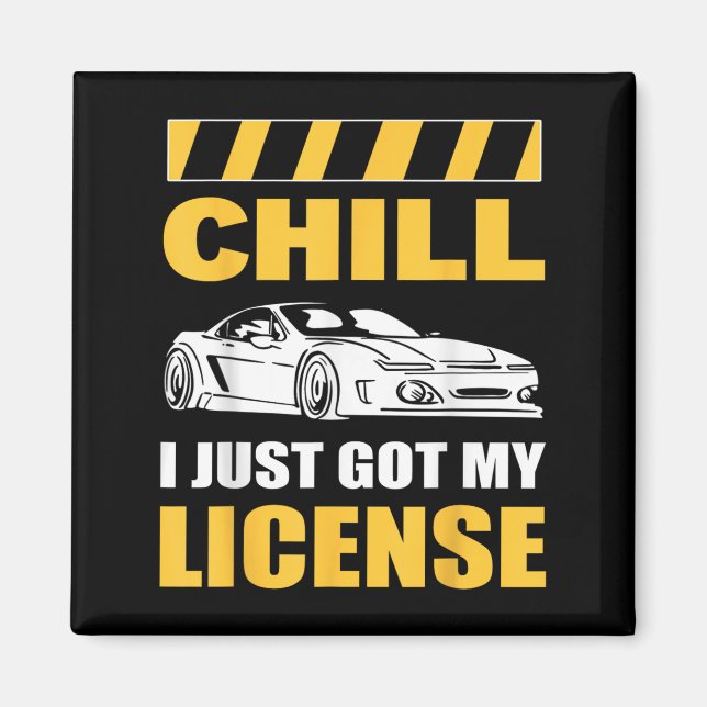 Imán Tranquilo, acabo de obtener mi licencia Conductor  (Frente)