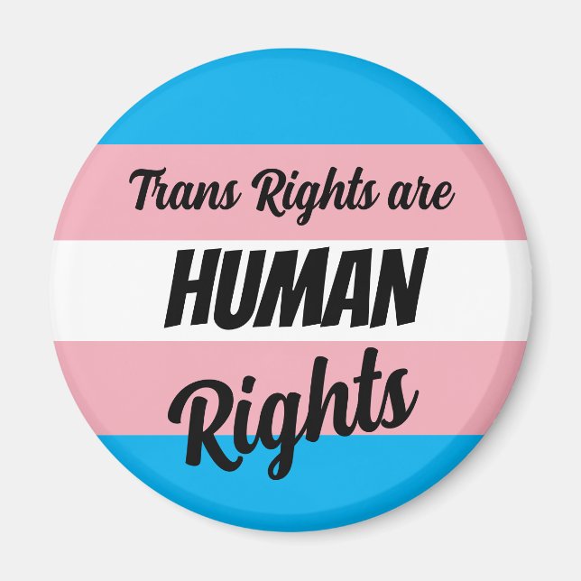 Imán Trans Rights Are Human Rights (Frente)