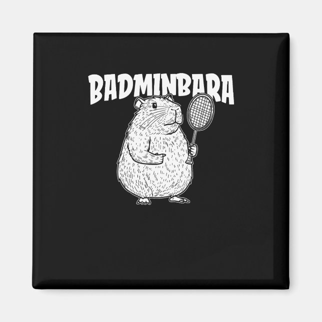 Imán Transbordador Badminton de Capybara - Badminb de r (Frente)