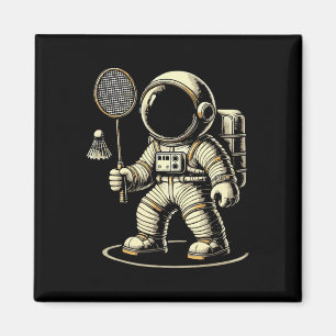 Imán Transbordador del jugador de bádminton astronauta