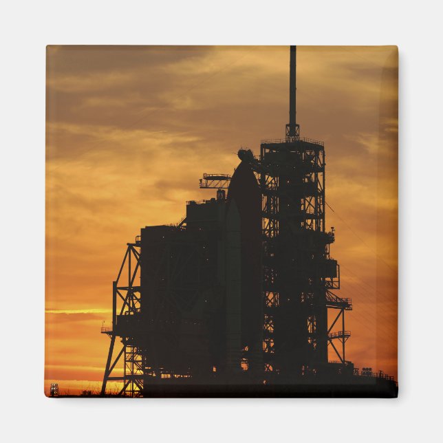 Imán Transbordador espacial Atlantis en la plataforma d (Frente)