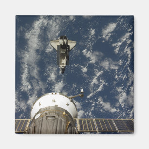 Imán Transbordador espacial Endeavour y una nave espaci