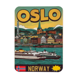 Imán transbordadores de Oslo Noruega recuerdos y regalo