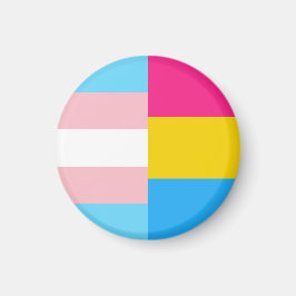 Imán Transgender Pansexual Dual Pride Flag