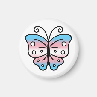Imán Transgender Pride Butterfly Magnet