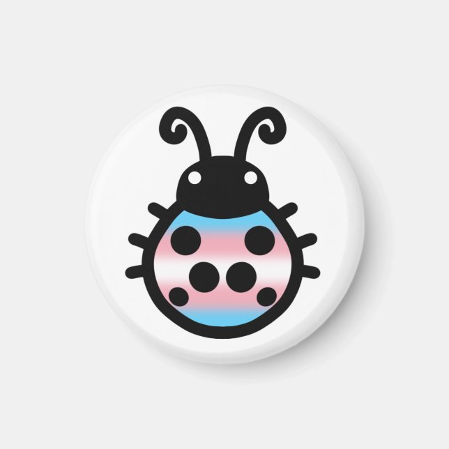 Imán Transgender Pride Ladybug Magnet (Frente)
