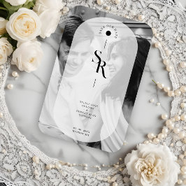 Imán Transparencia Vellum Delicada Iniciales Blancas Ne