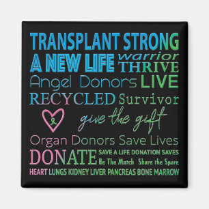 Imán Transplant Organ Donation Awareness Magnet