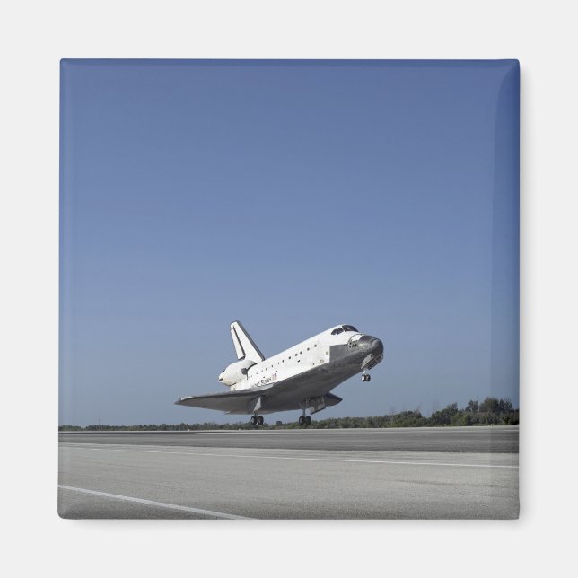 Imán Transporte espacial Atlantis acercándose a la pist (Frente)