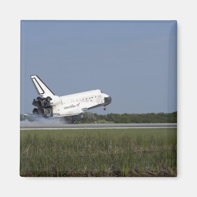 Imán Transporte espacial Discovery aterriza en Runway 3 (Frente)
