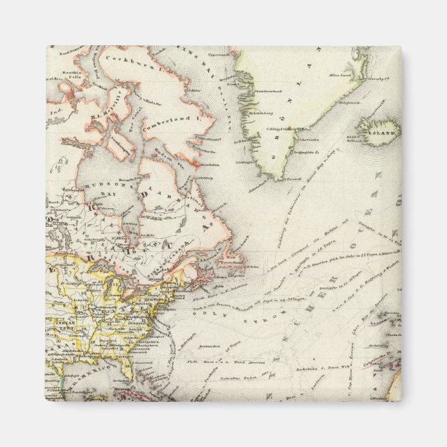Imán Transporte marítimo de Norteamérica (Frente)