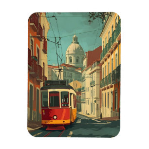 Imán Tranvía de Lisboa: Encanto vintage