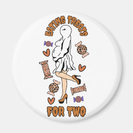 Imán "Tratamientos para comer para dos" Naranja de Hall